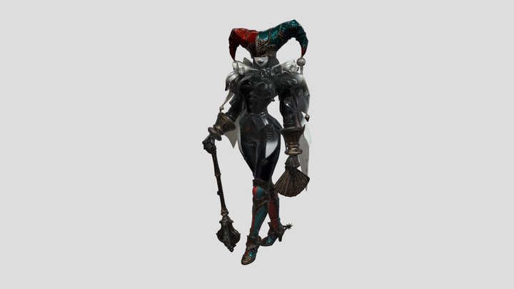 Dark Fantasy Jester – Real Time Character