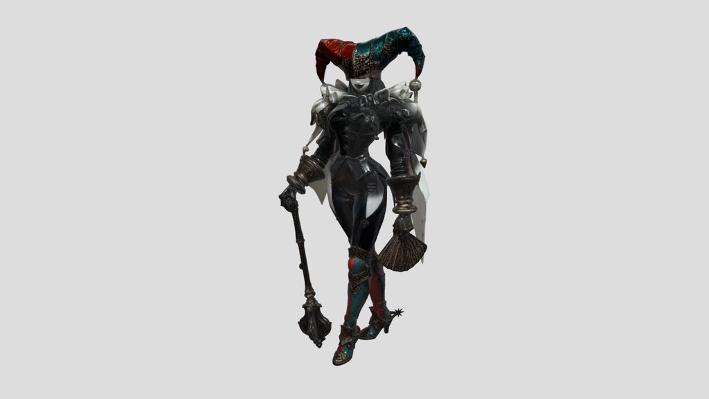 Dark Fantasy Jester – Real Time Character
