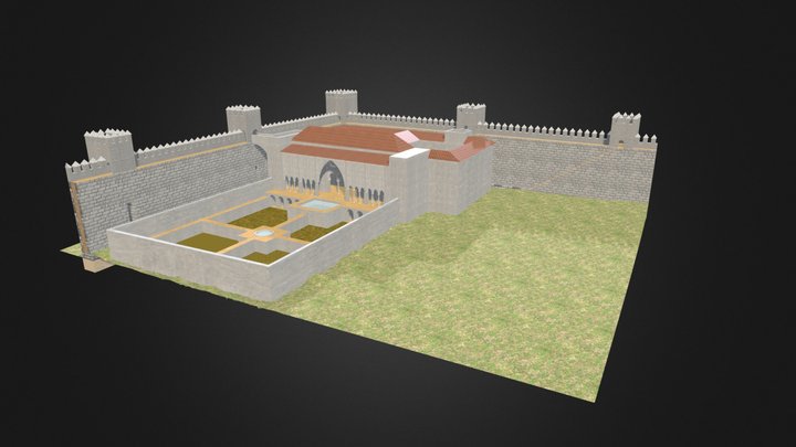 Reconstrucción virtual Casa 7-8 y Muralla 3D Model