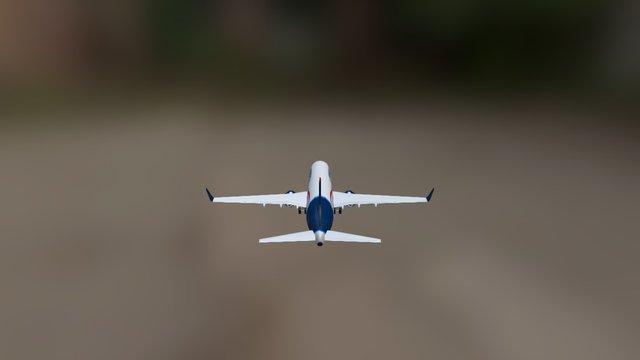 AeroMexico Airplane V01 3D Model