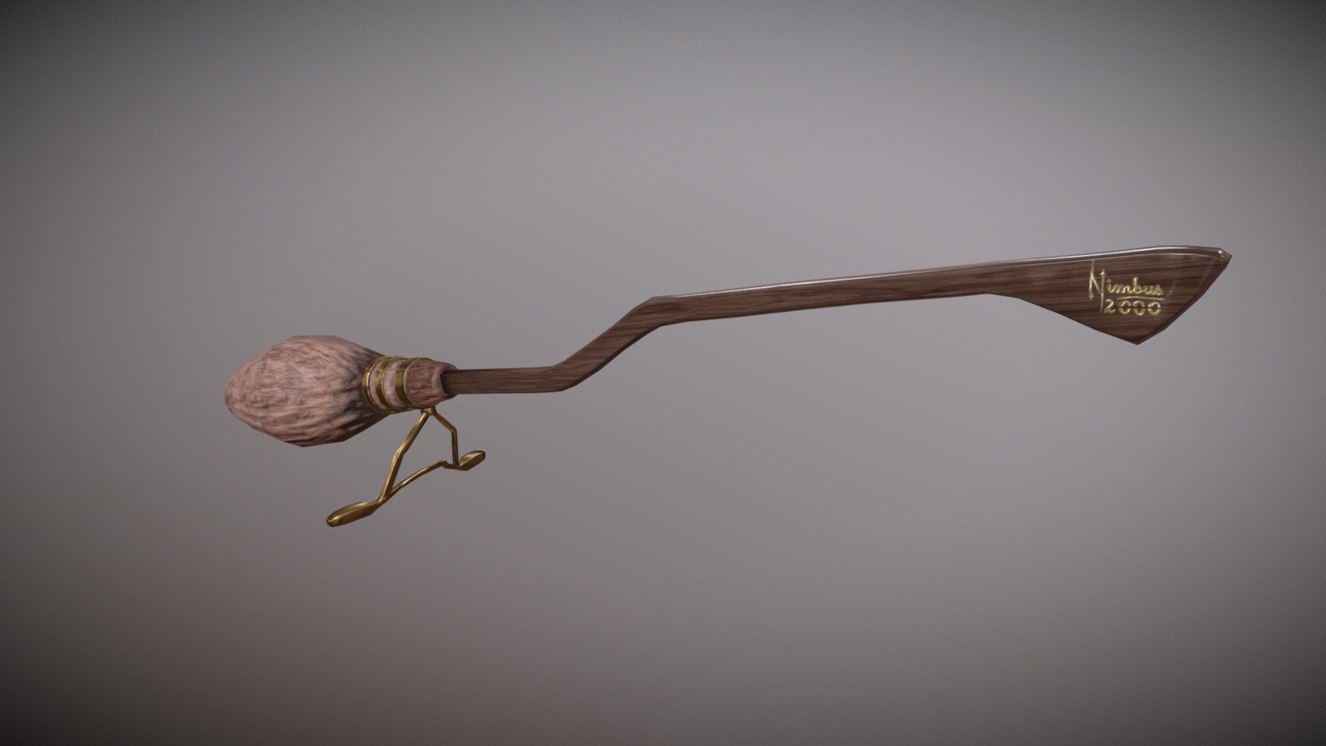 3D file Harry Potter Nimbus 2000 magic broom 3d digital download 🪄・3D  printable model to download・Cults