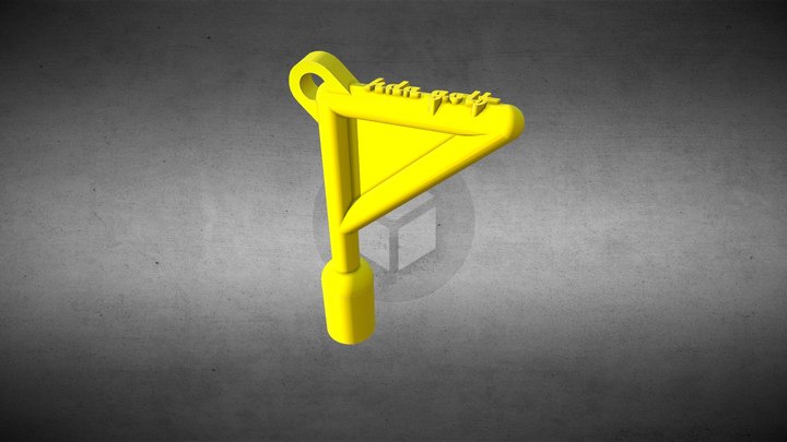 Llave de riego adaptada a llavero 3D Model