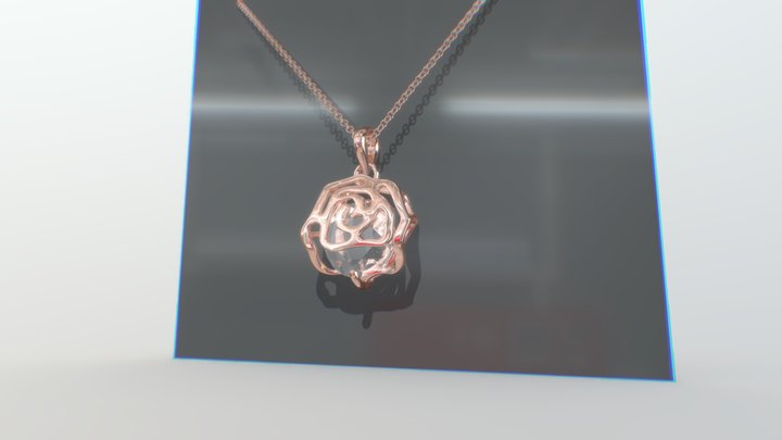 ART Necklace gem 3D Model