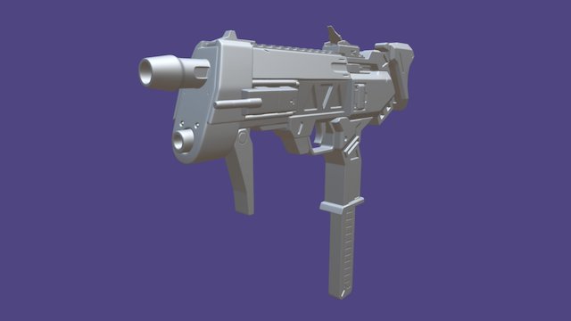 Sombra Machine Pistol - Overwatch 3D Model