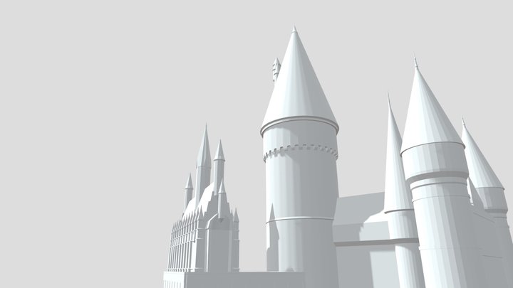 Hogwarts Wip 3D Model