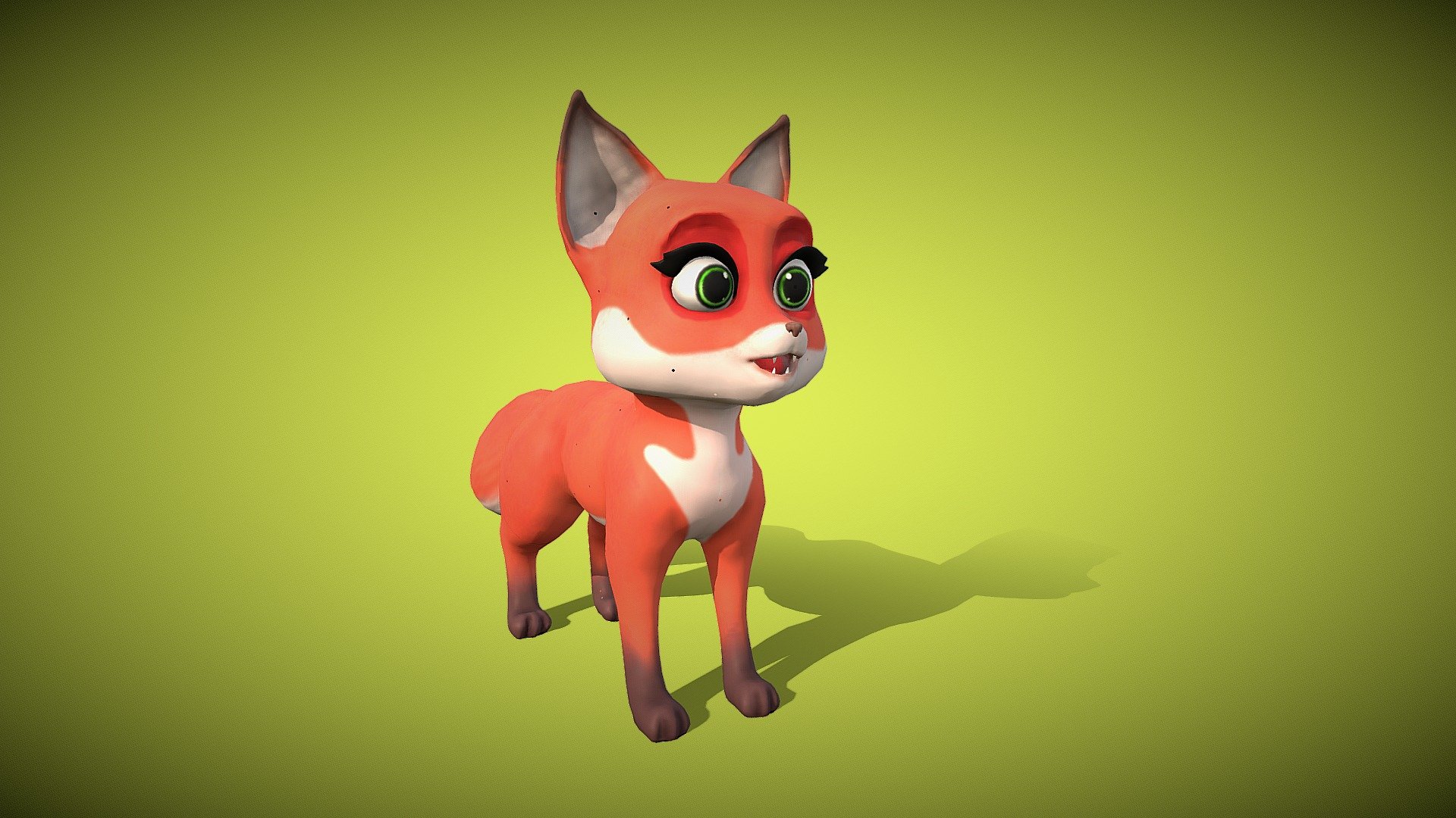 cartoon little fox - Buy Royalty Free 3D model by 3DAnvil (@3DAnvil)  [50defd3]