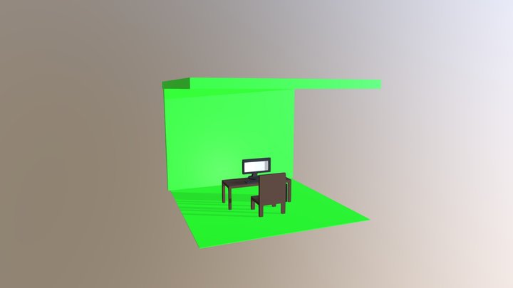Desk Scene - Test Model 3D Model