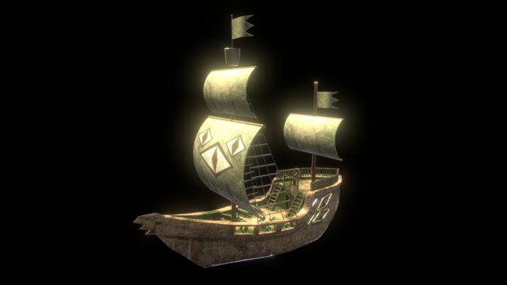 Abandoned Ship 3D Model