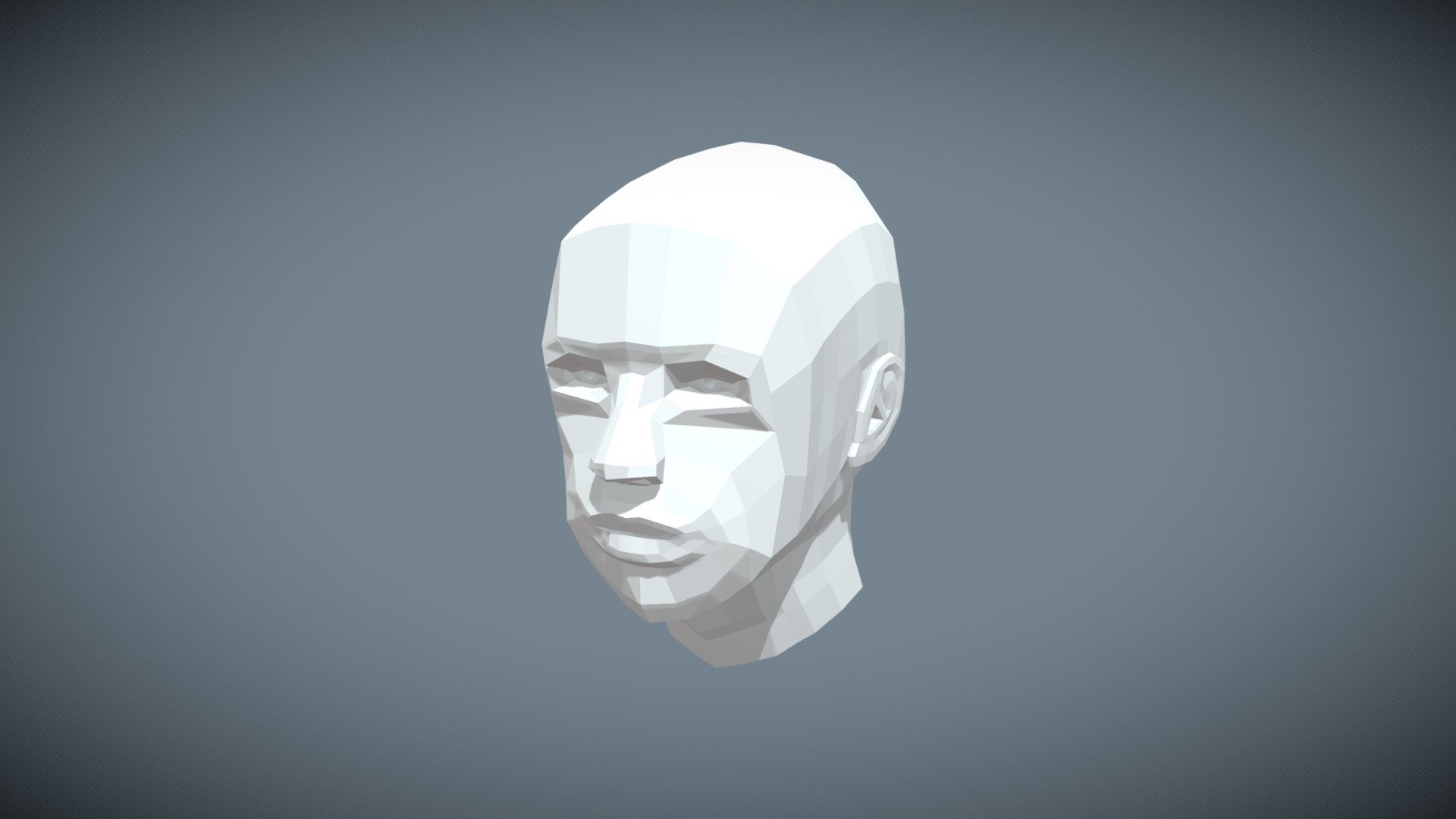 Recreation Of My Head (low Poly) - 3d Model By Kit2k2 [50e1281] - Sketchfab