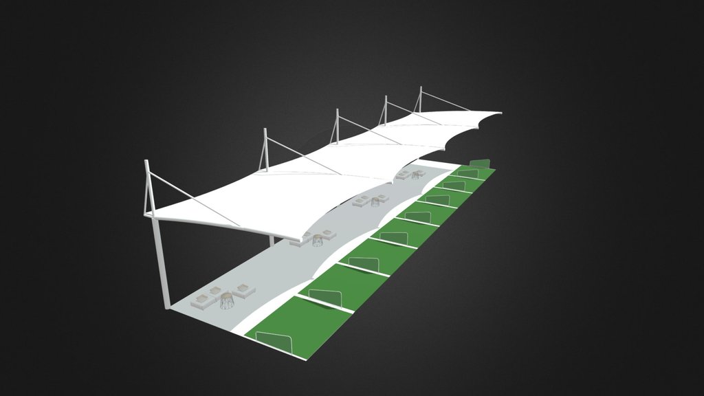 GB-LG04 Golf Driving Range Membrane Canopy