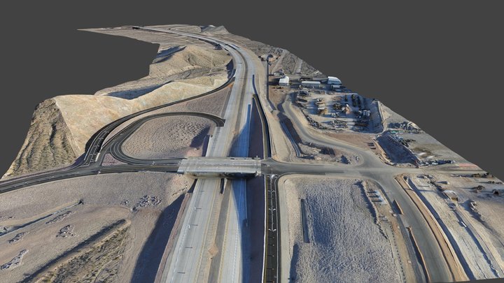 I-11 Near Railroad Pass 3D Model