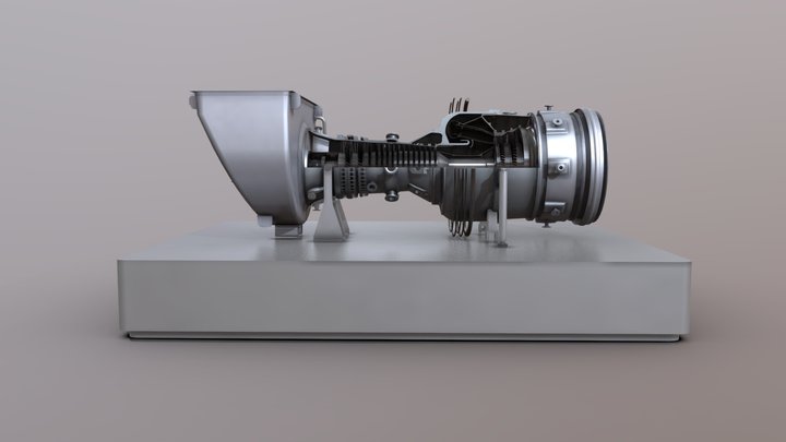 燃气轮机 3D Model