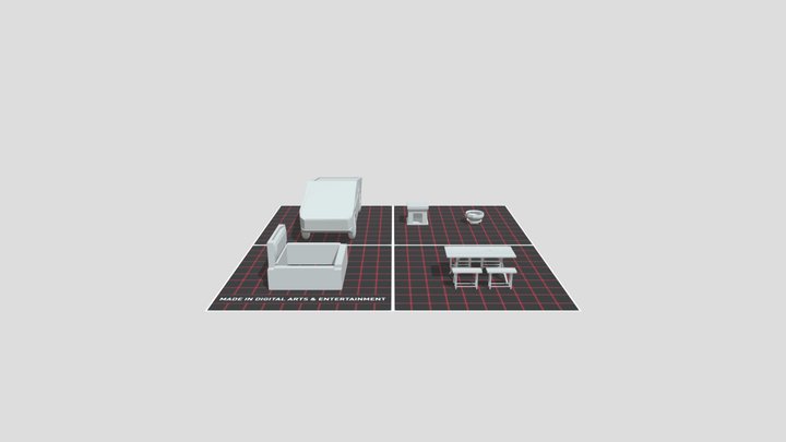 5 Modeled Props 3D Model