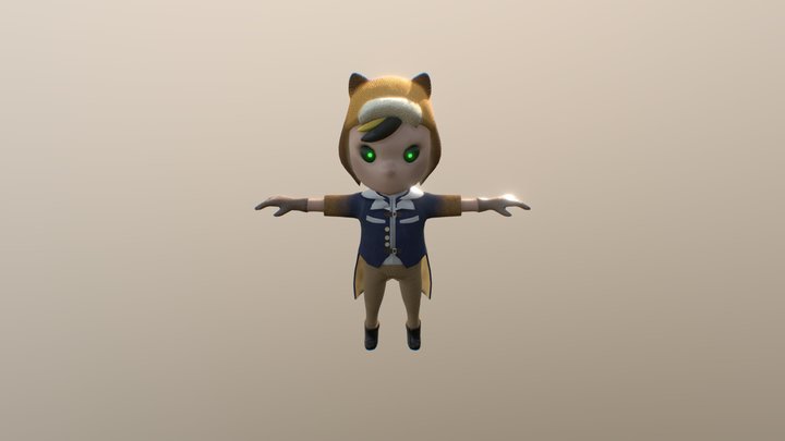 Aviator Boy 3D Model