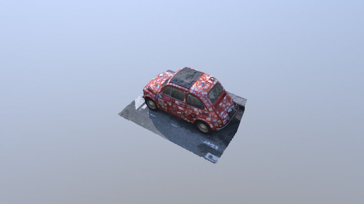 stickersd-fiat-500 3D Model