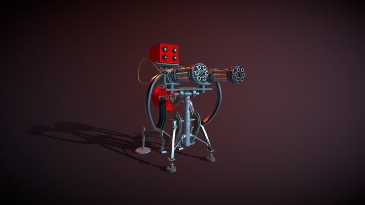 Sentry Gun Level 3 3D Model