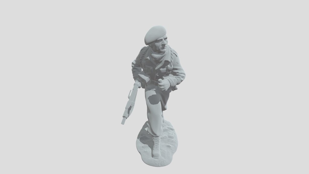 Royal Marine advancing