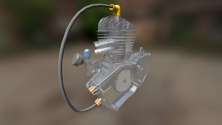 Internal Combustion Engine - Download Free 3D model by T-FLEX CAD ST (Free)  (@tflexcad) [0be463c]