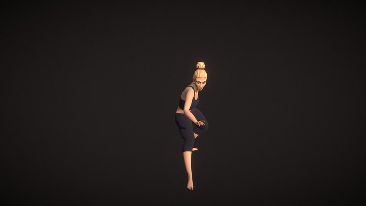 Female Third Person Character 3D Model