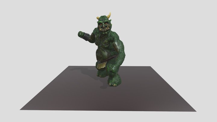 Ogre Blender Udemy Project comp 3D Model