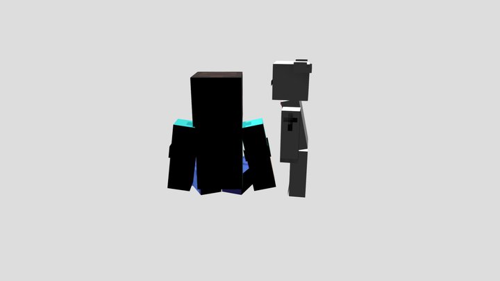 Dumb hive bedwars players model 3D Model