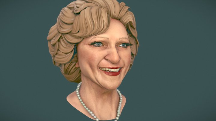 The Golden Girls: Betty White 3D Model