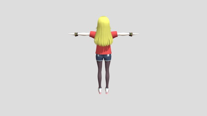 Anne_1.0 T-Pose 3D Model