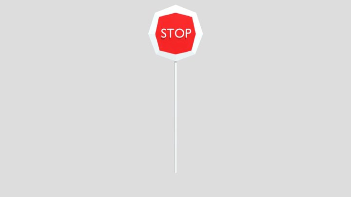 Stop Sign 3D Model