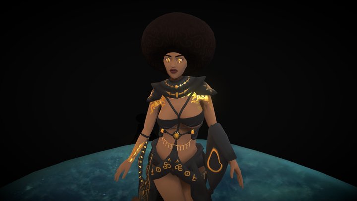 Sun Witch 3D Model