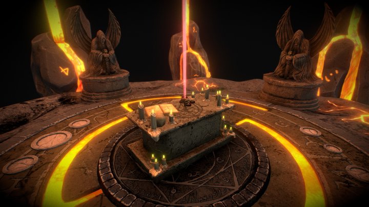 A place to take on evil power 3D Model