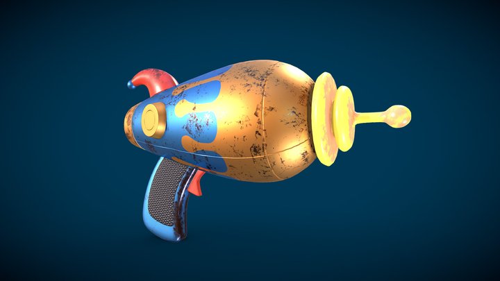 Space Gun Toy 3D Model