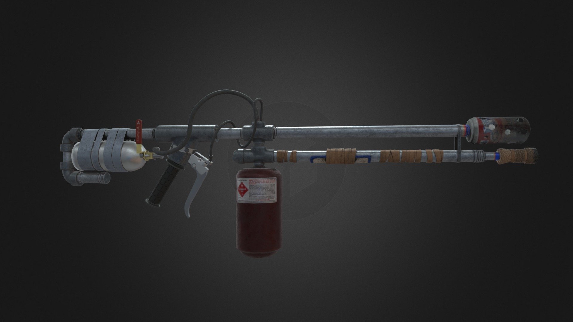 TLOU Flamethrower - Download Free 3D model by Sam (@SGold8556) [50eb0d3 ...