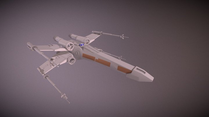 X- Wing 3D Model