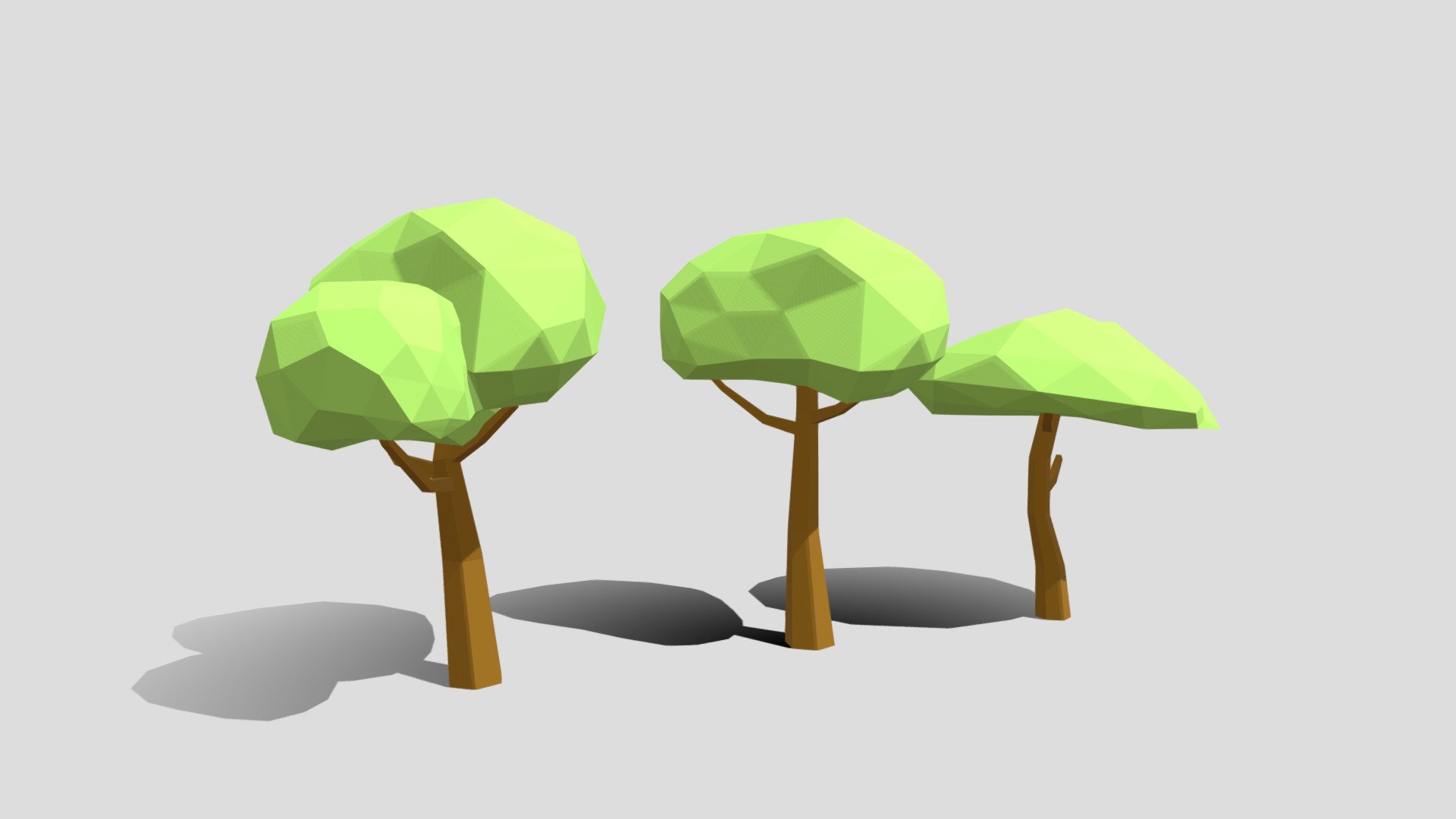 Lowpoly Trees - Free model of the month - Download Free 3D model by ...