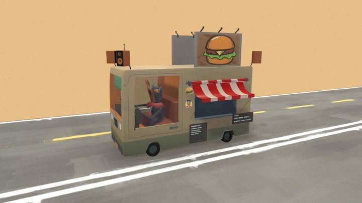 Burger Truck | Free 3D Model