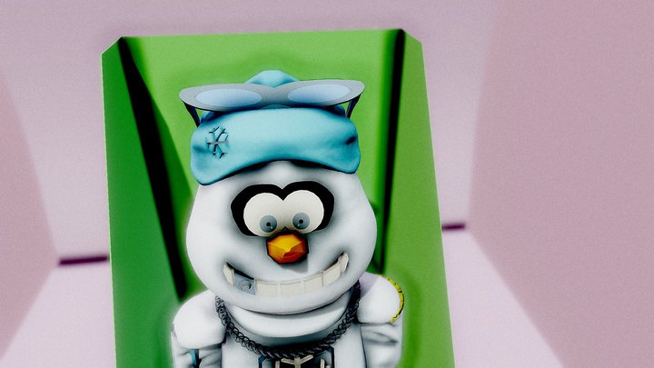 Gemmy Holiday Hip Hop Snowman-Whoomp There It Is – Modello 3D gratuito STL