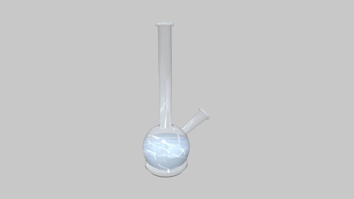 Bong glass for smoking Weed 3D Model