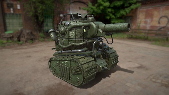 T-pot Tank 3D Model