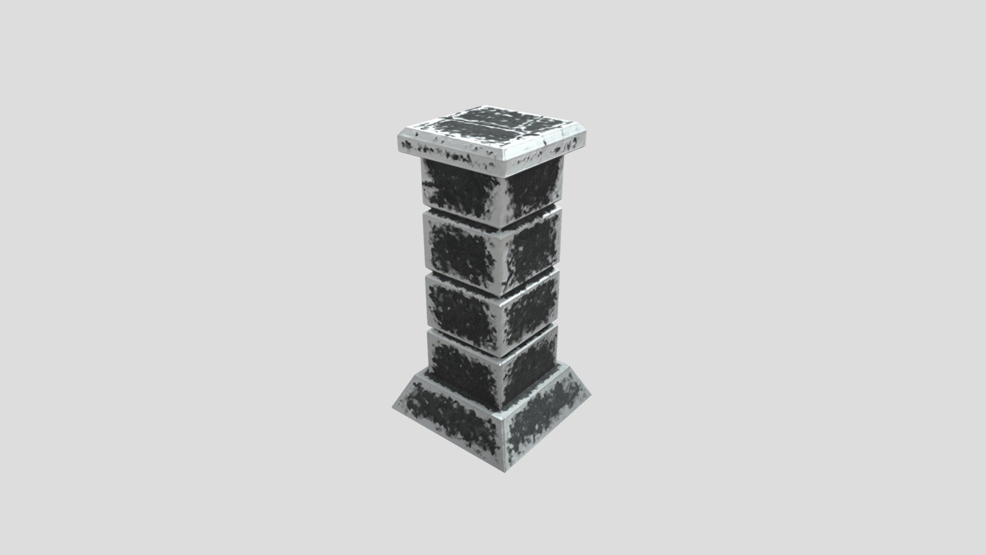 Snowy Ancient Pillar 1 [Stylised]