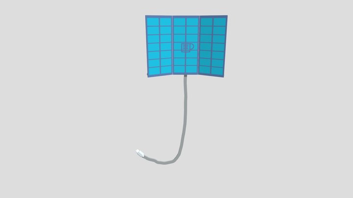 Solar panel Charger 3D Model