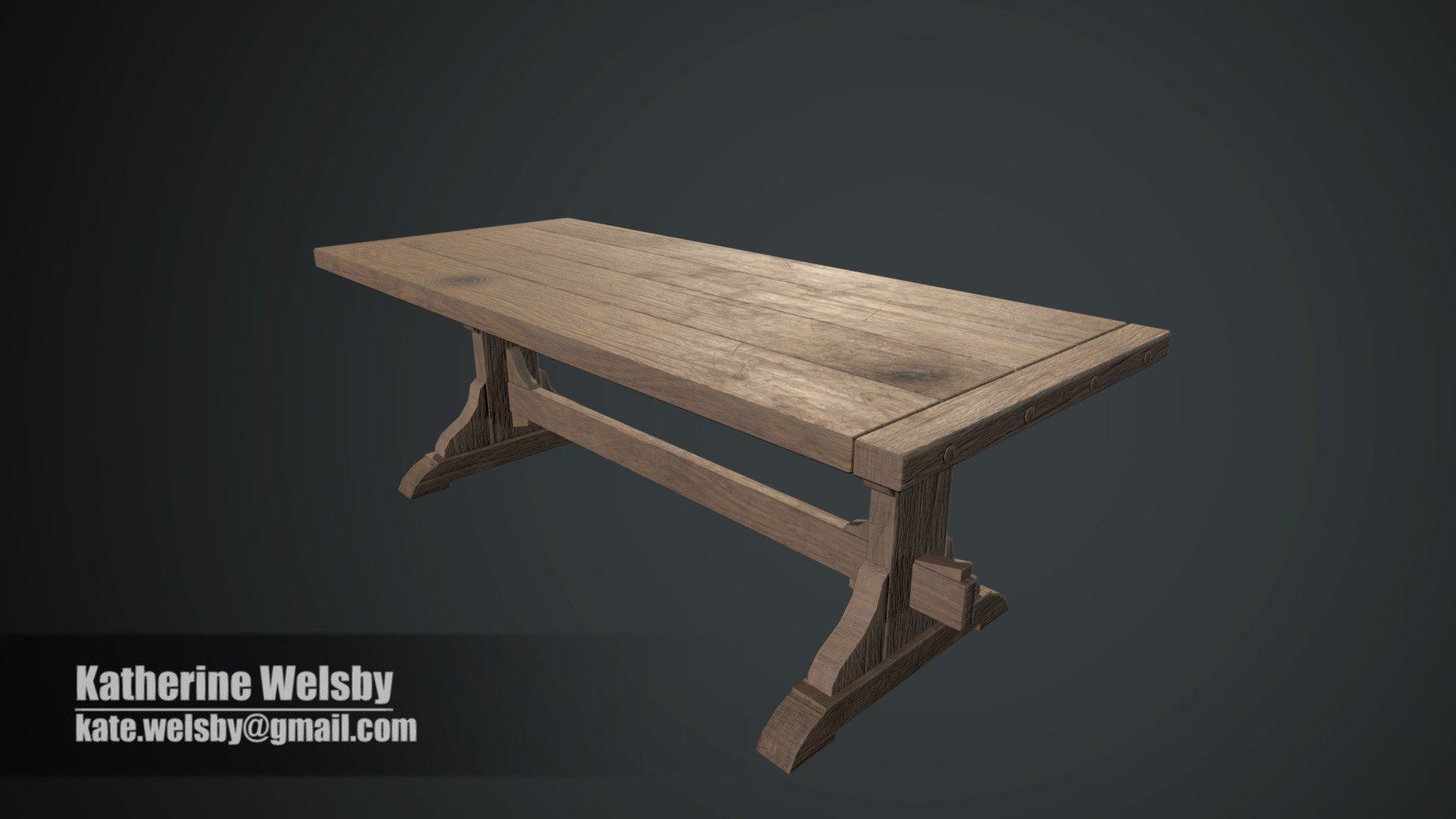 Wooden Medieval Table