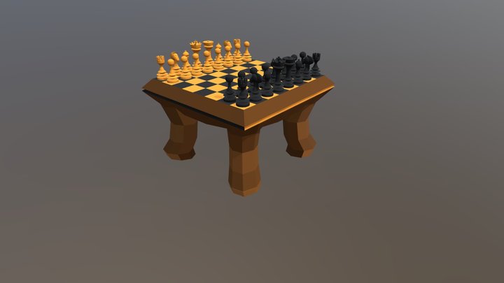 Chess Set 3D Model