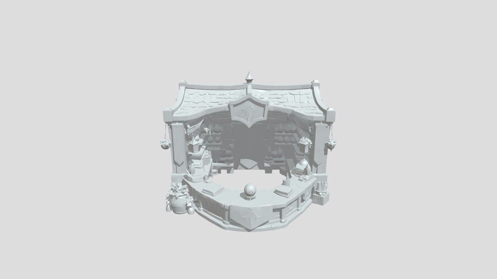 Fantasy magical potion shop stall