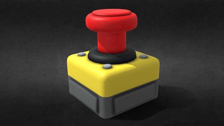Modular Factory Button 3D Model