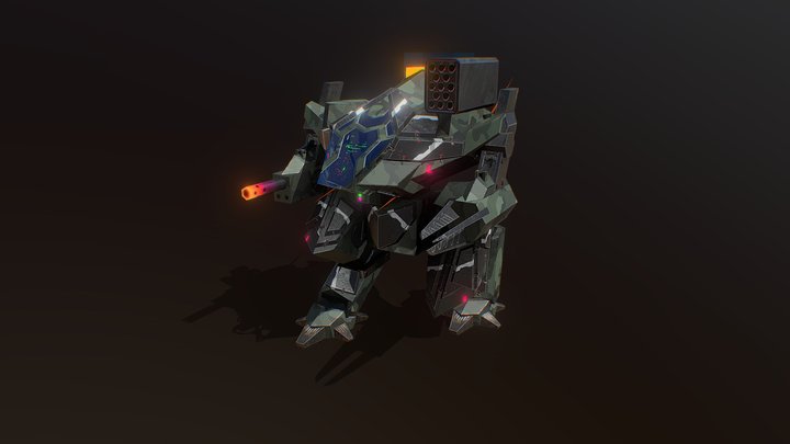 Mech [animated] 3D Model