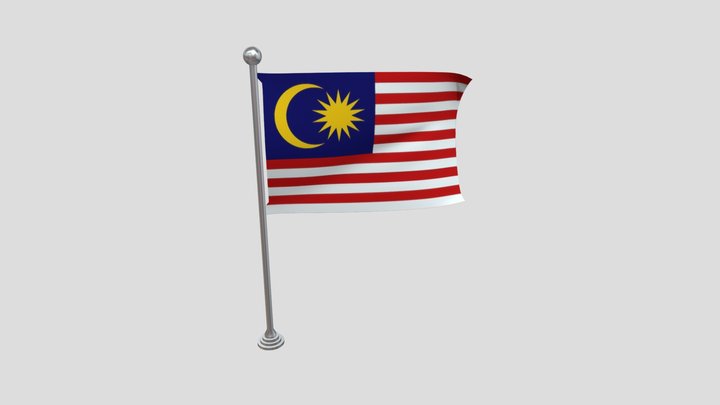 Malaysian Flag – Free 3D Model STL