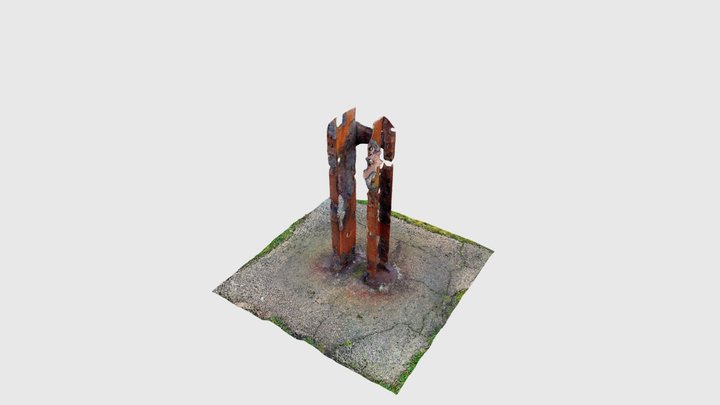 Holy Island Flagpole Support 3D Model