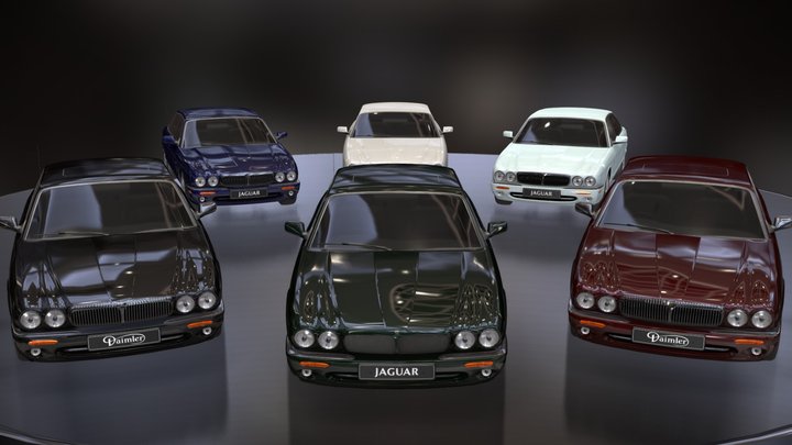 Jaguar/Daimler XJ X308 Pack 3D Model