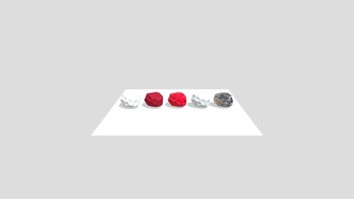 Rock Materials 3D Model