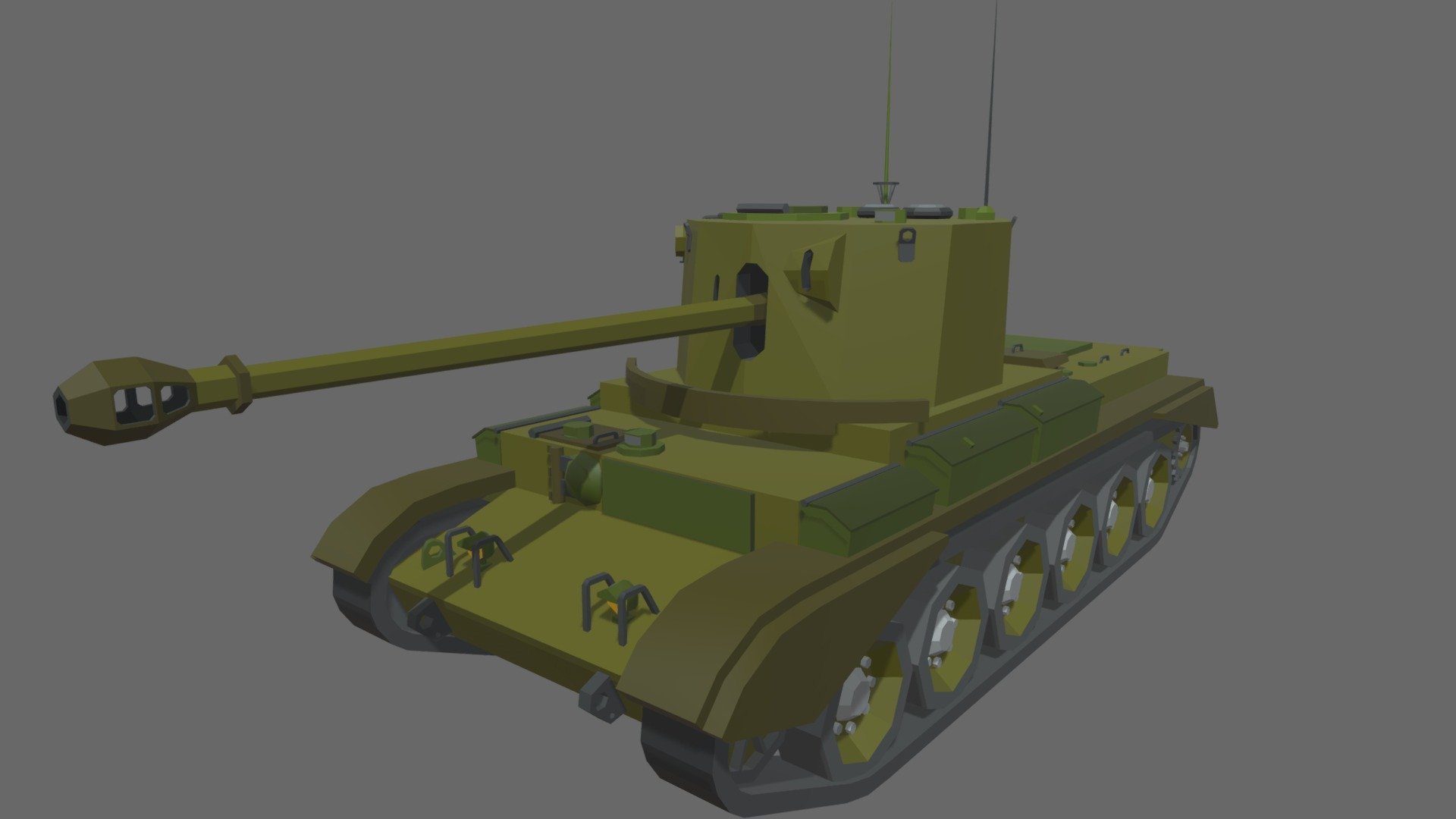 Low Poly Challenger A30 Cruiser